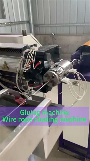 Wire rope coating machine