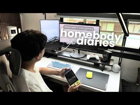 homebody diaries 🍃 cozy gaming at home, setup reset