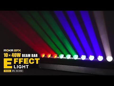 MOKA SFX 10*40w RGBW 4in1 LED Beam Bar Moving Head Effect Light For DJ Bars Clubs Stage Event