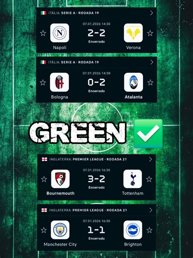 Green ✅️ segue para mais palpites 🏆 #green #palpitesdefutebol #palpites #tips #futebol