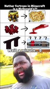 Minecraft Nether is Just McDonald's?! 🍟🍔 #funny #pov