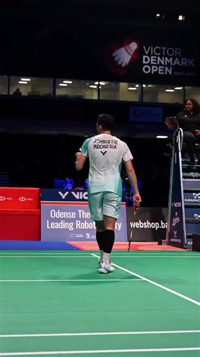 As calm as you like 😎🇮🇩 Jonatan Christie wins the Denmark Open, defeating the world No. 1 and world champion Shi Yu Qi — 13–21 21–15 21–15! 🏆🔥 #badminton #welivebadminton | Badminton Europe