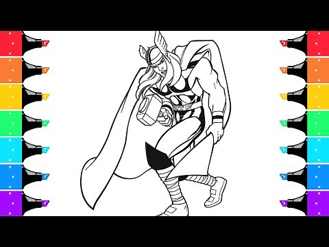 Coloring Thor Avengers Infinity War Superhero Coloring Page