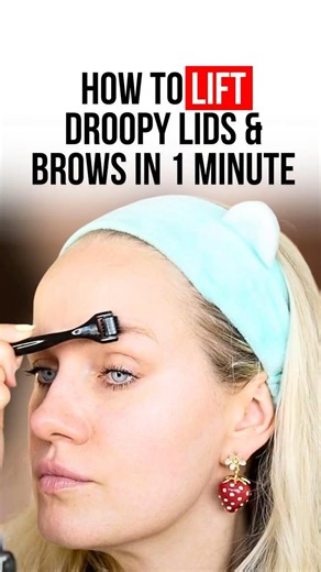 HOW TO LIFT DROOPY LIDS AND BROWS IN 1 MINUTE
