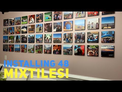 Mixtiles: How to create a photo gallery with 48 Mixtiles