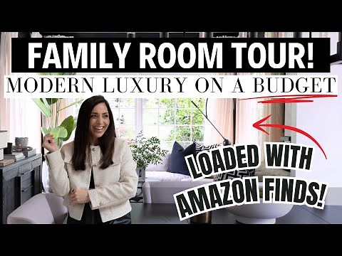 Family Room Tour! LOADED with BUDGET FRIENDLY FINDS & DECOR HACKS!