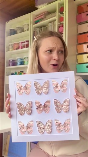 Pretty paper butterflies!🦋 It always amazes me how much you can do with the iris folding technique, including creating your own home décor!🤩 Butterfly template and guide available on my website! 😊 Save this video for your next paper craft project idea!🥰 #becreative #cardmaker #papercraftersoftiktok #craftproject #animalart #craftastherapy #diycards #mindfulmaker #paperart #handmadedecor #howto #diyvideo
