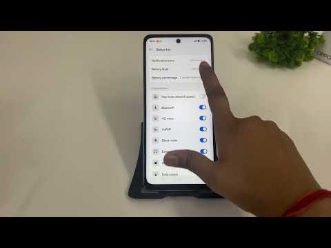 How To Hide Battery Style Icon In Oppo A6S | Oppo A6S Battery Style On Off Guide