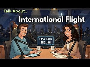 ⭐️How to Talk About International Flight in Conversation English Conversation Practice
