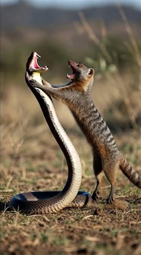 Deadly Cobra Attack on an Innocent Mongoose | Wild Animal Fight 🐍🔥