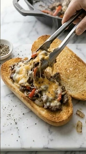 Better Than Any Takeout 🥖The Juiciest Cheesesteak Ever 🔥