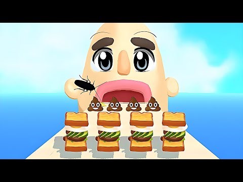 Sandwich Runner - SpeedRun All Levels Gameplay Walkthrough Android,ios New Update Ep231