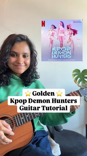8.4K views · 70 reactions | REPOST THIS & learn Golden from Kpop Demon Hunters on Guitar FAST!  EASY Guitar Lessons with me? DM me and we can get started next week!  For my FREE guitar lessons:  SEARCH “Natasha Ghosh Music” on YouTube  Go to “Guitar Beginners, Tips & Tricks” and start learning! Follow my page if you want to level up your guitar playing FAST! | Natasha Ghosh Music | Facebook