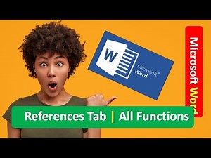 Microsoft Word References Tab All Functions | Learn Microsoft Word | MS Word