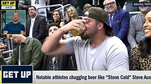1.7M views · 2.2K reactions | Stone Cold Steve Austin judging other athletes' beer chugging skills is hysterical 藍  Baker Mayfield | Aaron Rodgers | Christian Yelich (via Get Up) | ESPN | Facebook
