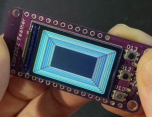 First test of ESPS32-S2 Feather with TFT