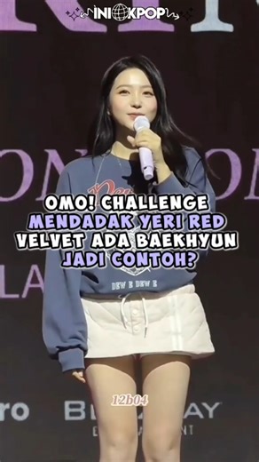 OMO! Challenge Mendadak Yeri Red Velvet Ada Baekhyun Jadi Contoh? #kpop #shorts