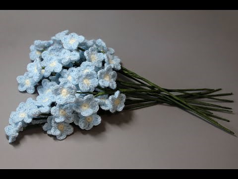Forget Me Not Flower Crochet Tutorial
