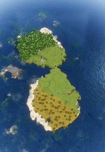 HUGE Twin Islands Seed 🏝️ Minecraft Bedrock/Java • #minecraft #minecraftseeds