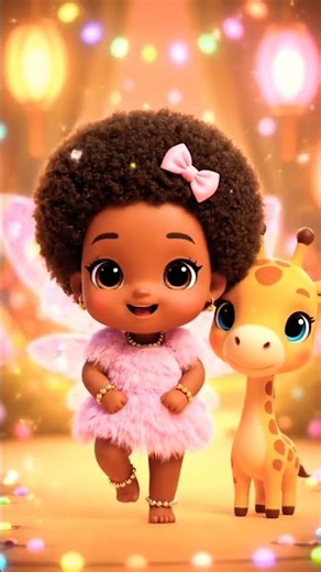 Extra Cute Baby Dance with Giraffe 🦒👶💖 #cartoon #cutebabyai #kidsvideo #shorts#trending #funny #ai