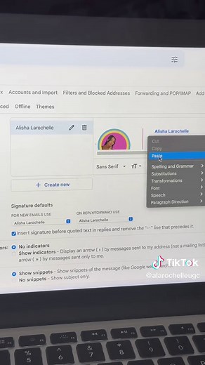 Full step-by-step tutorial on how to make a professional, optimized email signature with CLICKABLE links! #emailsignature #tutorial #howto #howtotiktok #smallbusinnes #eccomerce #ugccommunity #ugccontentcreator #ugctips #fyp