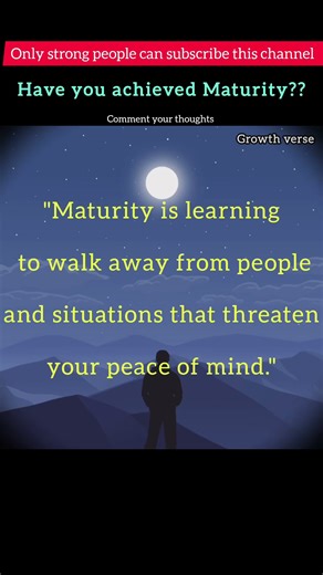 Have you achieved Maturity??😎😎🏹 #motivation #stayfocused #successmindset #shorts