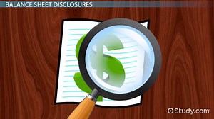 Accounting Policies as Balance Sheet Disclosures