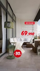 13K views · 59 reactions | Deixe a luz do sol iluminar as suas noites com o novo candeeiro solar Nogoa ☀️ Com um design elegante, luz branca e autonomia entre 6 a 8h. Para quê esperar? Comece já a poupar e aproveite ao máximo as próximas noites ao ar livre, na nossa companhia. Disponível em três cores 癩李 #LojasEspacoCasa #IdeiasParaASuaCasa #PrecoMaisBaixo | Espaço Casa | Facebook