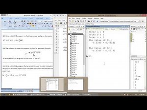 MATLAB - 06 - M-files (Script files) - Part 2