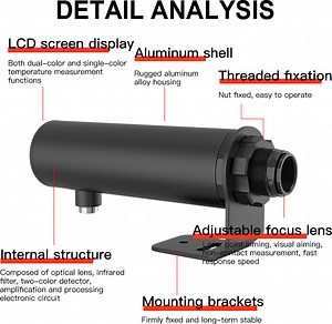 [Hot Item] Byd2s140A Industrial Thermometers Digital Non-Contact Portable Laser Infrared Temperature Sensor