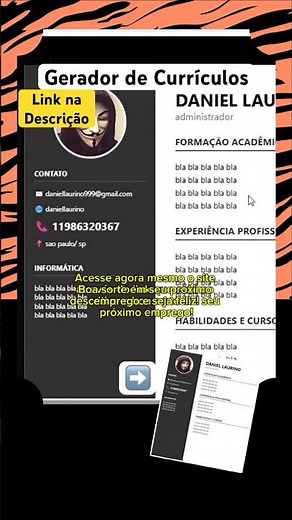 Free Resume Generator - Various Templates #resume #curriculum #cv