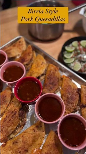 Birria Style Pork Quesadillas #TheRighteousKitchen #Birria