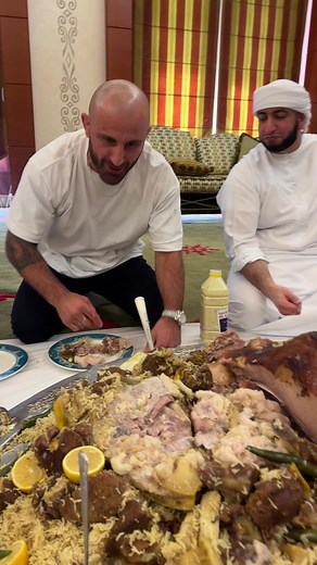 Camel Served on Rice with Spiced Yoghurt - Unique Culinary Experience