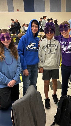 Fun. Brave. Struggle. Resilient. 💜 These are just a few of the words Frost Middle School students used to describe what it's like to be a military child. As we wrap up the Month of the Military Child, we honor and thank the military-connected students and families whose sacrifices often go unseen, but never unappreciated. Earlier this month, Frost Middle School celebrated over 140 military-connected students, who make up 11% of their student body, during their annual Purple Up Day event. Studen