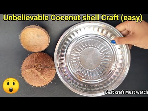 Must Watch🥥 Coconut shell craft ideas/Best out of waste craft ideas/coconut shell reuse ideas