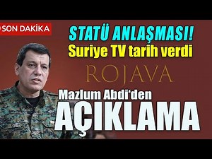 Rojava is heading towards a status agreement with Syria; Mazlum Abdi explained the current stage ...