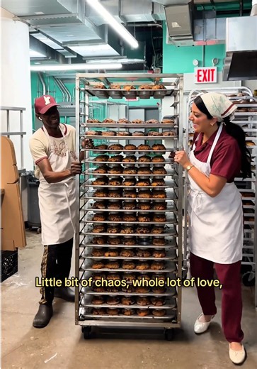 If you’ve ever wanted to peak inside a commercial bakery, well here’s what it looks like. A little bit of chaos, but a whole lot of love and passion that you can taste in every bite. ✨ My cookbook, The Scone Queen Bakes, is out March 24th and available now for preorder at the link in my bio! #TheSconeQueenBakes