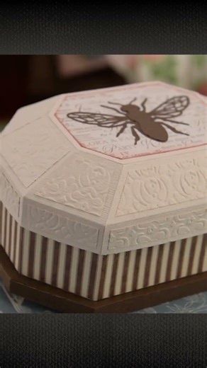 Watch this elegant paper box take shape! #cricut #diy #vintagestyle #soapboxes #svgdesigns