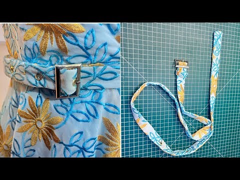 How to make a Fabric Belt | Stylish Belts for Dresses