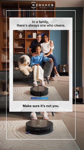 5 comments | Family, pets...and your DEEBOT! ⁠ ⁠ It's not just a robot vacuum, the DEEBOT X11 OmniCyclone is the quiet hero that keeps your floors spotless and brings a little extra magic to your home. | ECOVACS ROBOTICS | Facebook