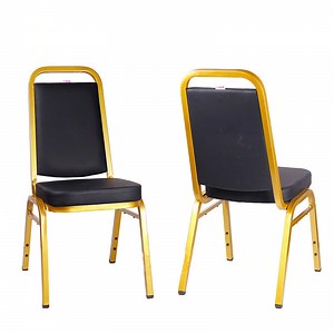 [Hot Item] Stackable Modern Metal Banquet Chair Events Party Hotel Restaurant Dining Chairs