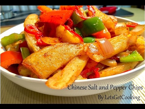 Chinese Salt & Pepper Chips Recipe | Homemade Chips | Easy Snack - By LetsGetCooking