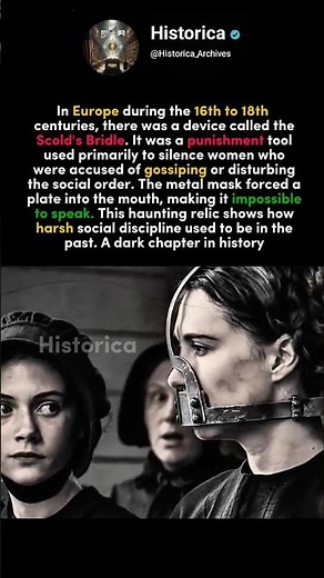 The Scold’s Bridle: Europe’s Silent Punishment ⛓️🎭