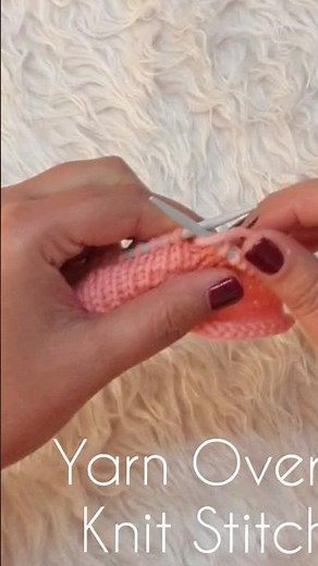 Yarn Over (yo) Technique on Knit Row #yarnover #learntoknit @TheKnitBoss