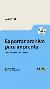 BTTR School on Instagram: "🖨️ ¿Listo para mandar a imprenta sin errores? En este Design 101 te enseñamos cómo exportar un PDF desde InDesign con los hacks clave para que tu archivo salga perfecto 🤩 Te explicamos paso a paso para que preparar tu diseño para impresión no sea un dolor de cabeza. Ideal si quieres evitar esos errores de última hora 🎨🧠 💡 Síguenos para más hacks y tips de diseño #InDesignHack #PDFParaImprenta #TipsDeDiseño #DiseñoGráfico #AdobeInDesign #ExportarPDF #DiseñoEditoria