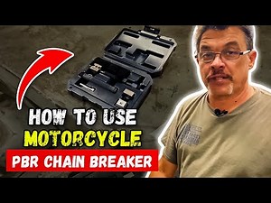 How to use motorcycle Chain Breaker Riveter Rivet Riveting Cutter Press Repair Tool?