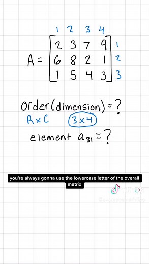 Understanding Matrix Dimensions and Elements: A Comprehensive Guide