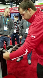Caught in action at the WWETT Show! The M18 FUEL™ Pipe Threader. | Milwaukee Tool