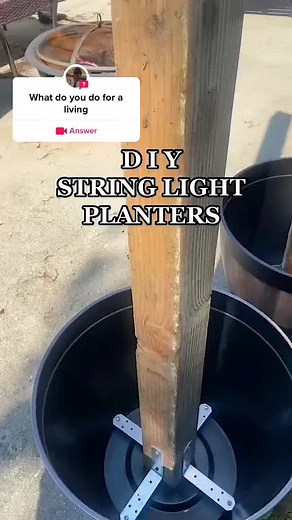 DIY Solar String Light Planter for Your Backyard