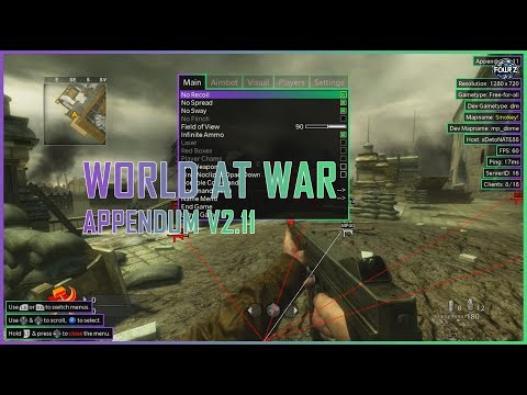[XBOX360] Appendum v2.11 World at War Offhost Mod Menu [TU7]